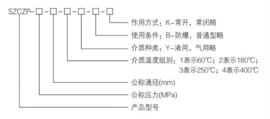 SZCZP高溫電磁閥型號(hào)編制