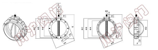 電動(dòng)粉體蝶閥 結(jié)構(gòu)圖